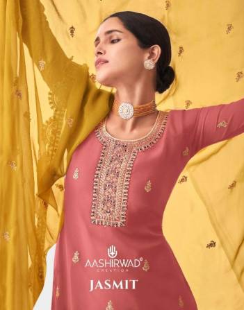 Jasmit By Aashirwad Creation Designer Partywear Salwar Kameez Collection